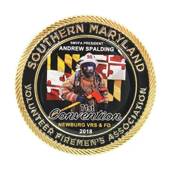 Custom Firefighter Challenge Coins