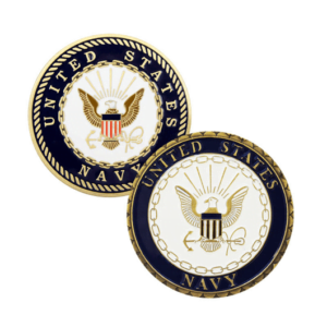 Custom Navy Challenge Coins No Minimum