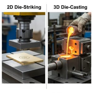 3D Mold vs. 2D Mold for Custom Pins