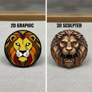 3D Mold vs. 2D Mold for Custom Pins