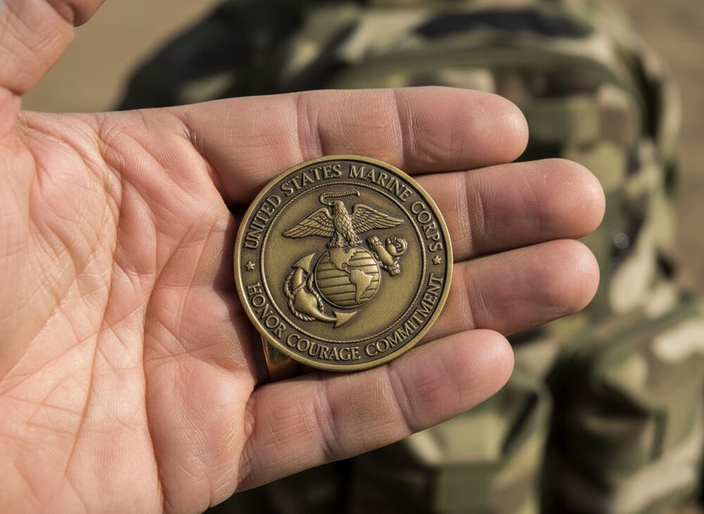 What are Marine Corps Challenge Coins