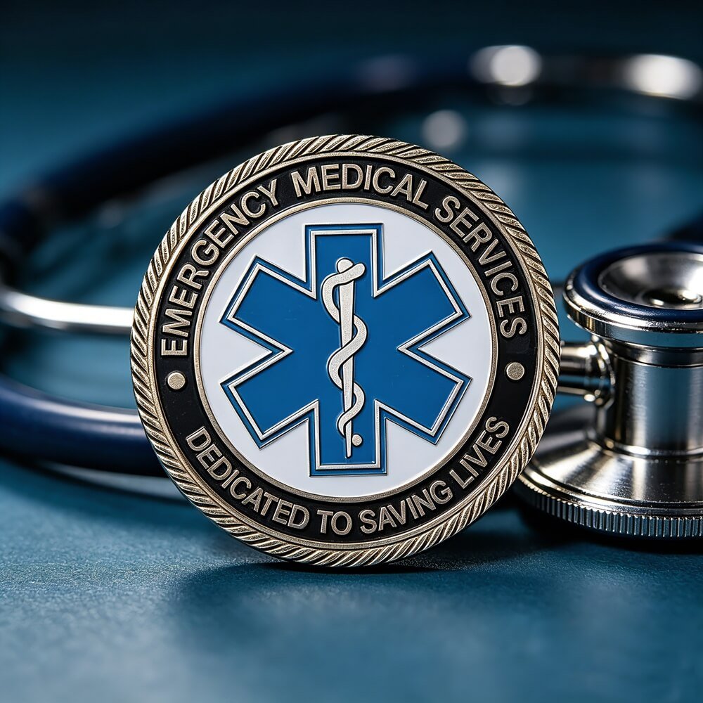 Custom EMS Challenge Coins