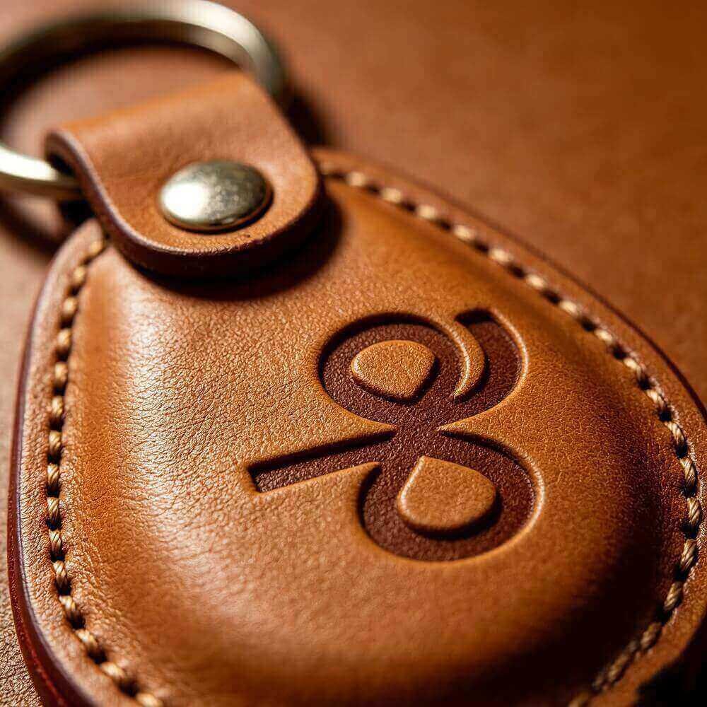 custom leather keychain factory