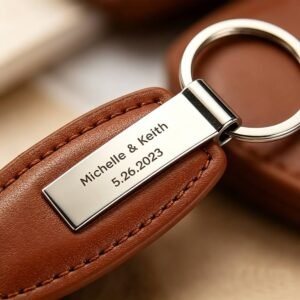 custom leather keychain factory