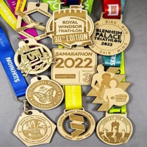 wooden medal