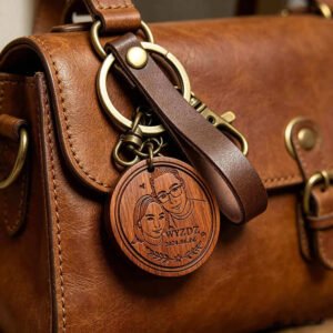 custom wooden keychain
