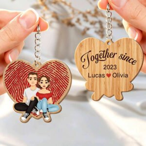 custom wooden keychain