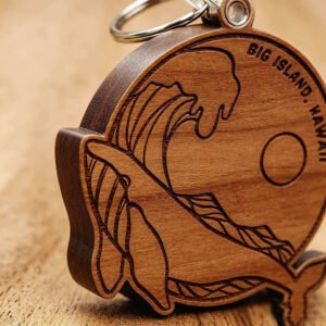 custom wooden keychain